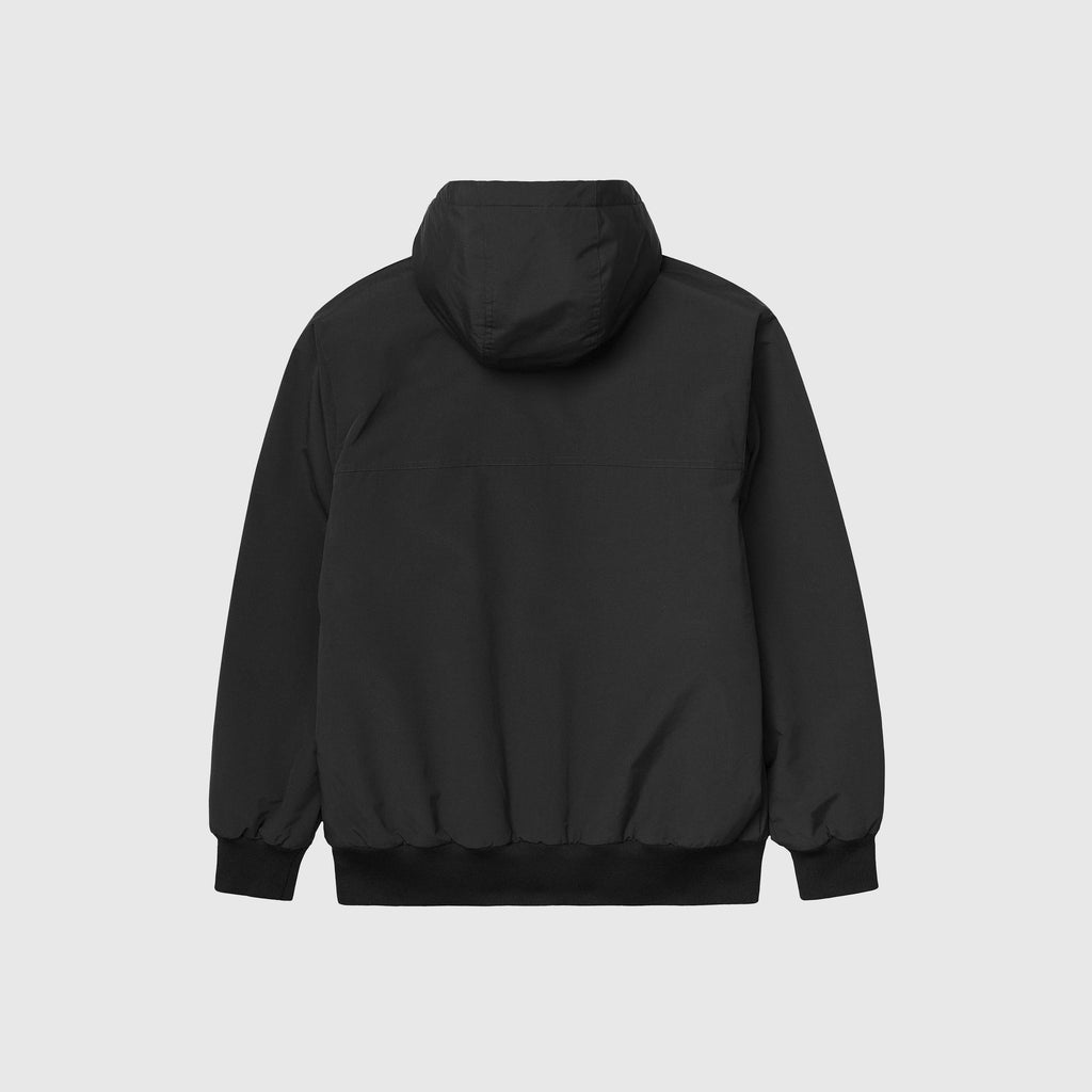 Carhartt WIP Hooded Sail Jacket - Black / White - Back