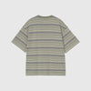 Carhartt WIP S/S Zane Tee - Zane Stripe / Dollar Green - Back