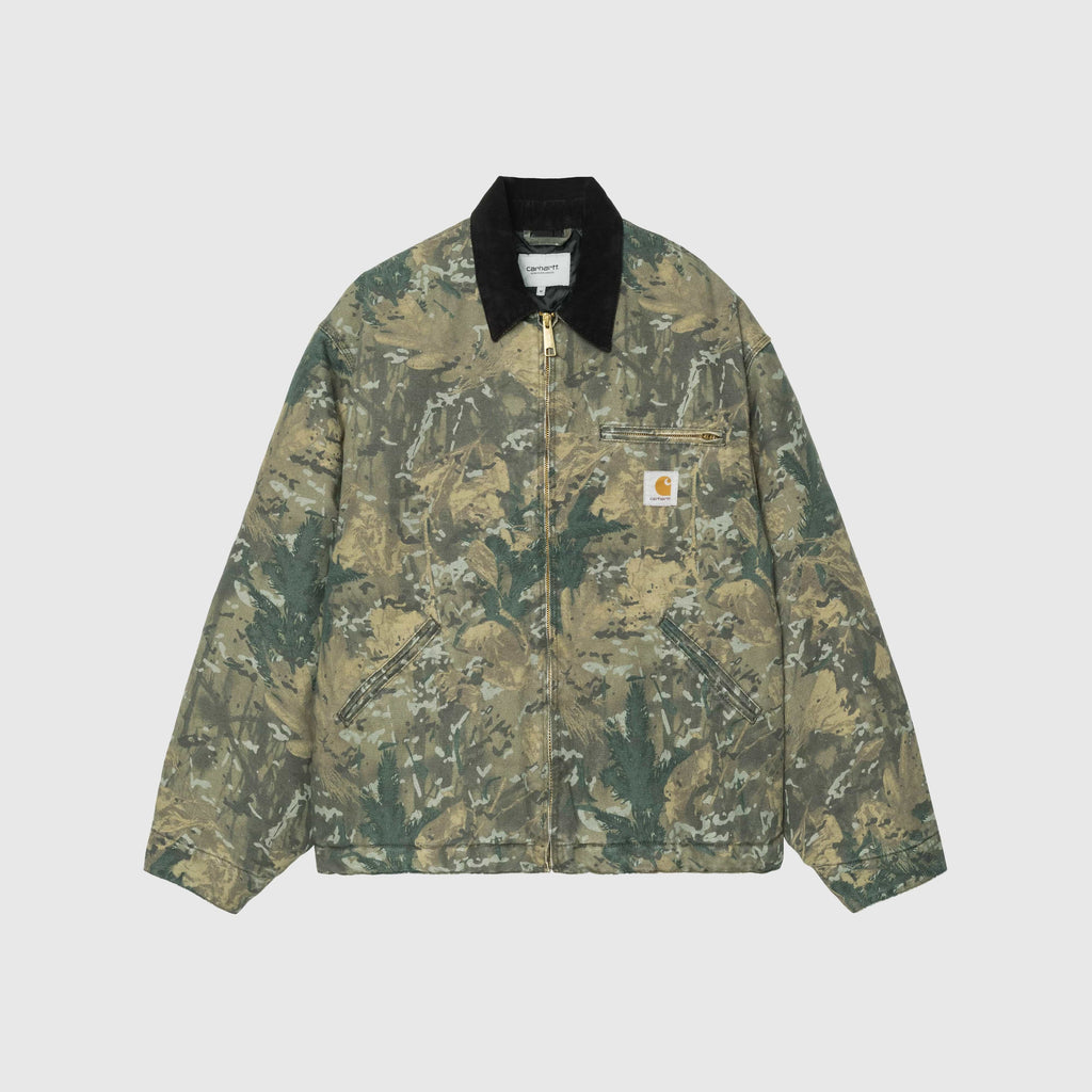 Carhartt WIP OG Detroit Jacket - Camo Combi Green / Black - Front