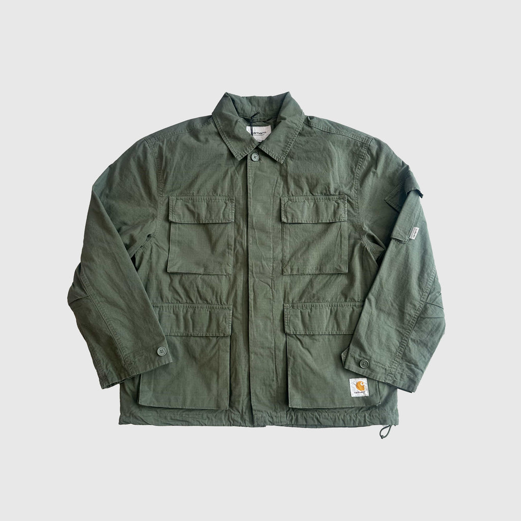 Carhartt WIP Manderson Jacket - Leaf Garment Dyed - Front