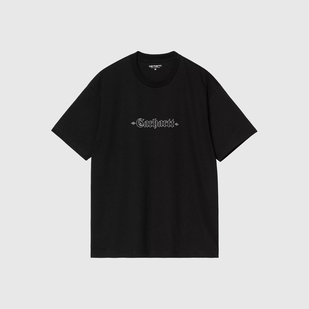 Carhartt WIP Greatest Hits Tee - Black / White - Front