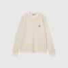 Carhartt WIP L/S Vista Waffle T Shirt - Fleur De Sel Garment Dyed - Front