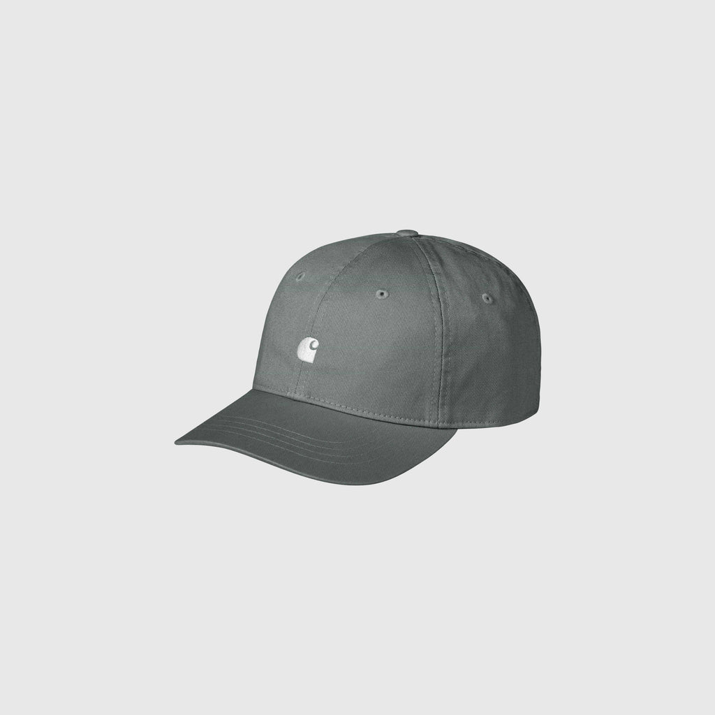 Carhartt WIP Madison Logo Cap - Velvet Green / White - Front