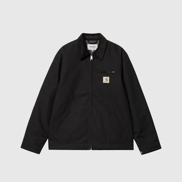 Carhartt WIP Detroit Jacket - Black / Black Ridged - Front