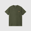 Carhartt WIP SS American Script Tee - Tarragon - Front