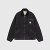 Carhartt WIP OG Detroit Jacket - Black / Black Stone Washed - Front