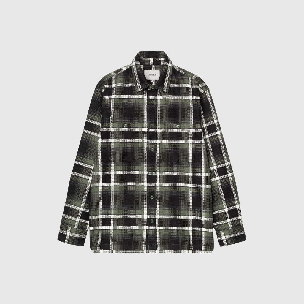 Carhartt WIP L/S Vaughn Shirt - Vaughn Check / Opuntia - Front