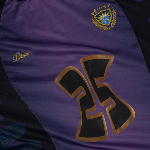 Dime Holy Flame Jersey - Purple Fire - Front Close Up
