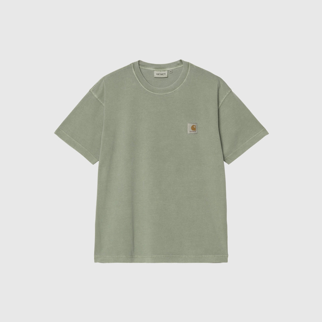 Carhartt WIP S/S Nelson T-Shirt - Park Garment Dyed - Front