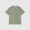 Carhartt WIP S/S Nelson T-Shirt - Park Garment Dyed - Front