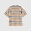 Carhartt WIP S/S Zane Tee - Zane Stripe / Peanut - Back