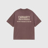 Carhartt WIP Distance T Shirt - Palisander Stone Dyed - Back