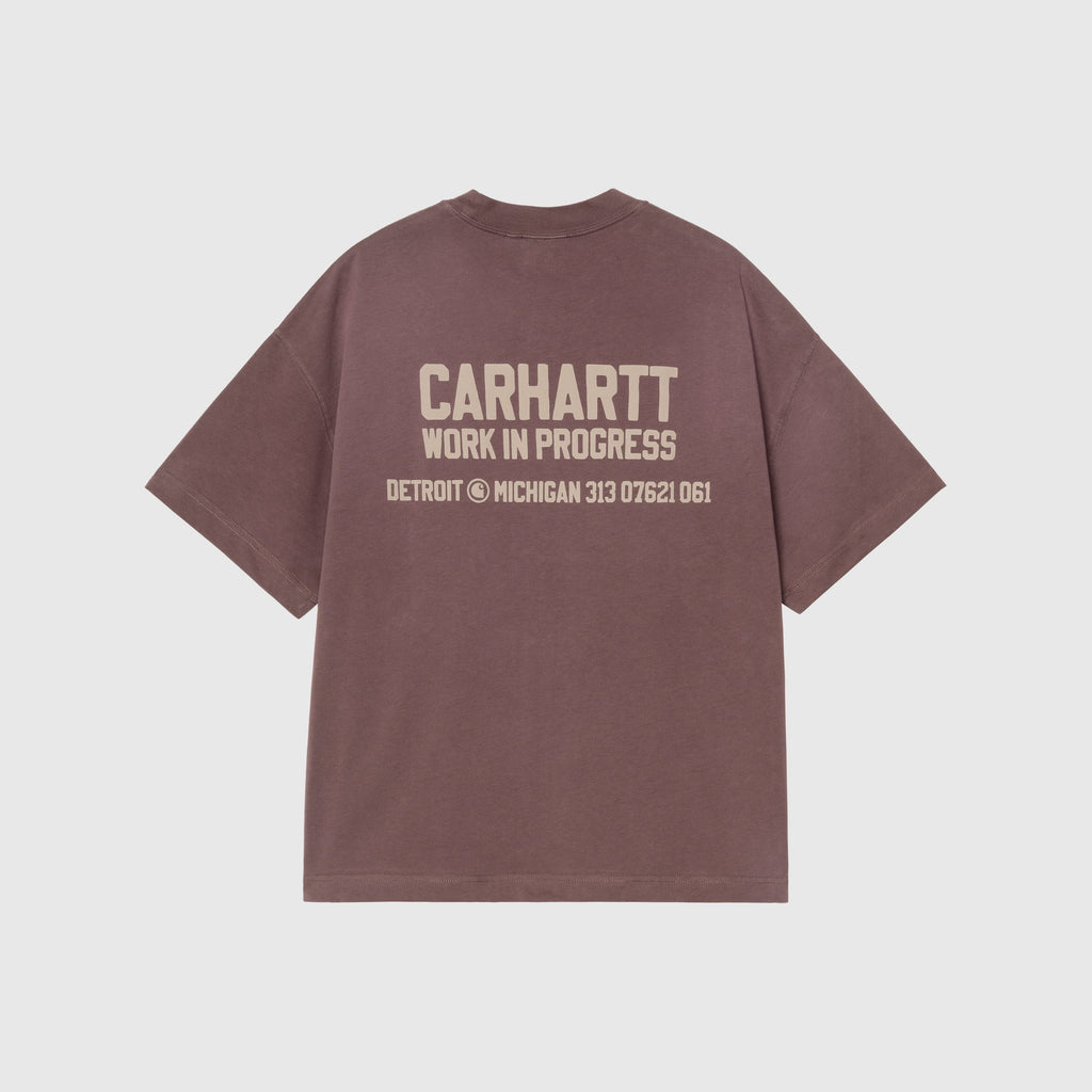 Carhartt WIP Distance T Shirt - Palisander Stone Dyed - Back