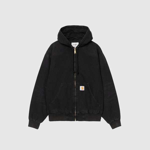 Carhartt WIP OG Active Jacket - Black Stone Canvas - Front
