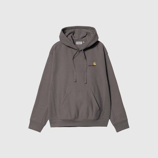 Carhartt WIP Hooded American Script Sweat - Porphyry - Front
