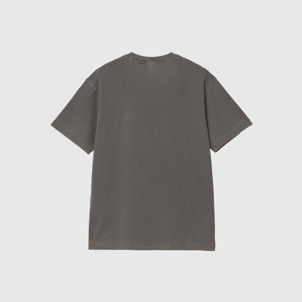 Carhartt WIP S/S Nelson T-Shirt - Graphite Garment Dyed - Back