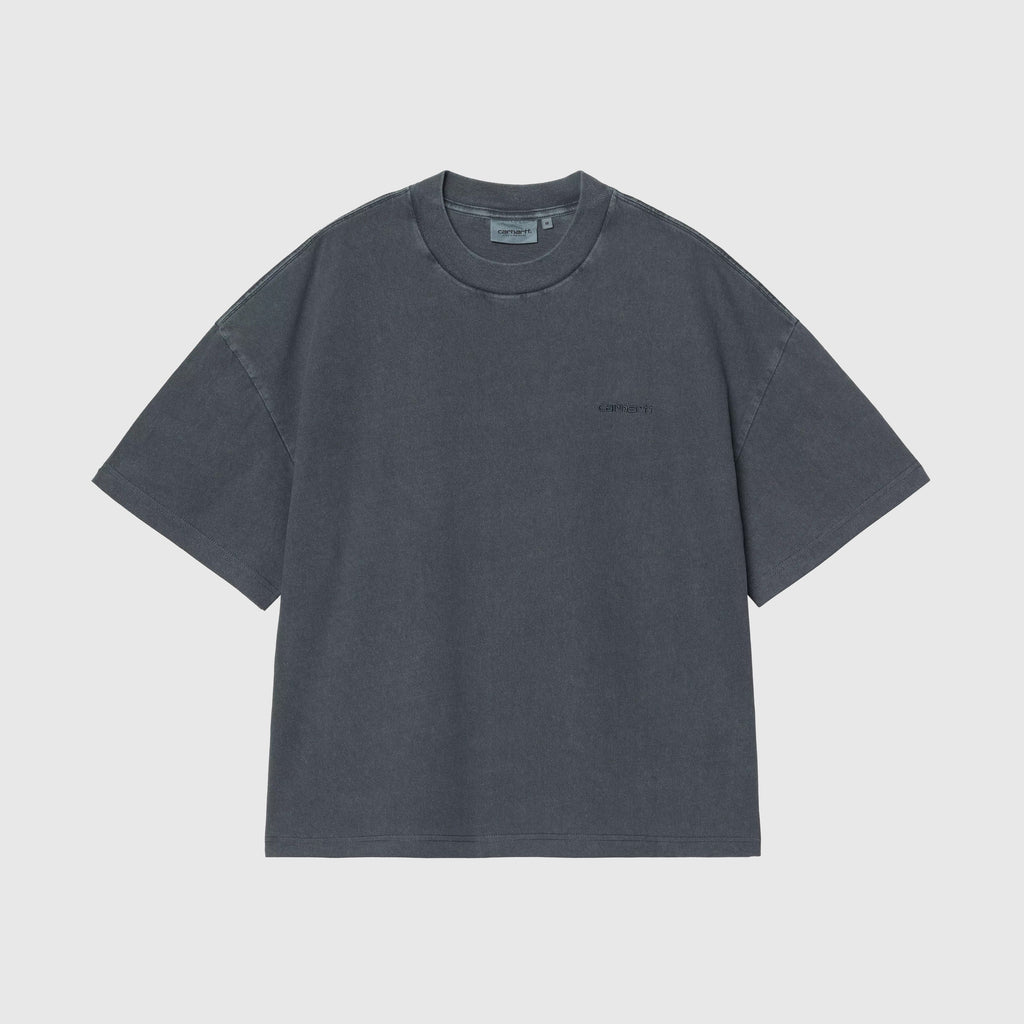 Carhartt WIP S/S Benton Tee - Carbon Garment Dyed - Front