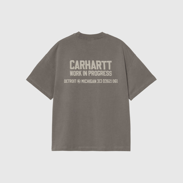 Carhartt WIP Distance T Shirt - Graphite Stone Dyed - Back