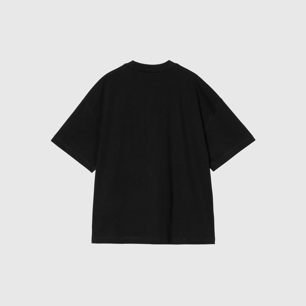 Carhartt WIP S/S Signature Script Tee - Black / White - Back