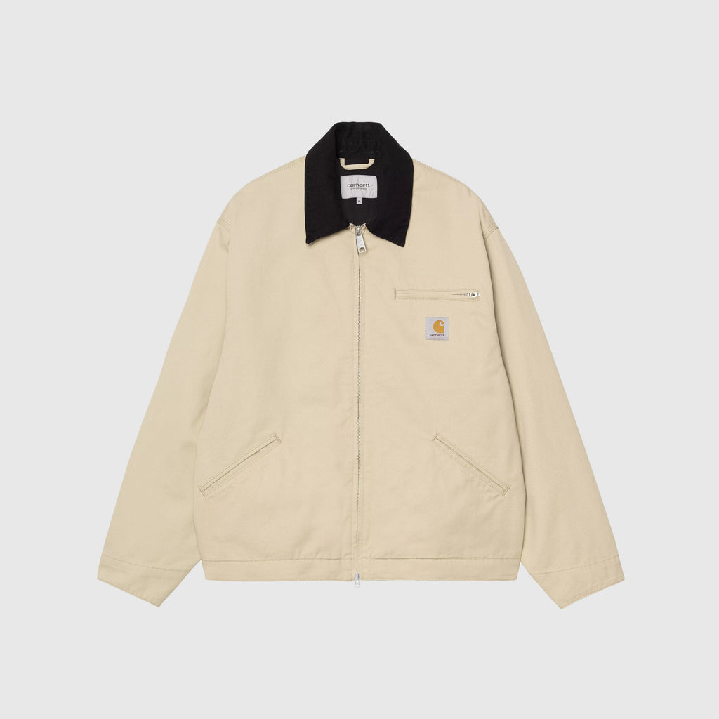 Carhartt OG Detroit Jacket - Barchan / Black Rinsed - Front