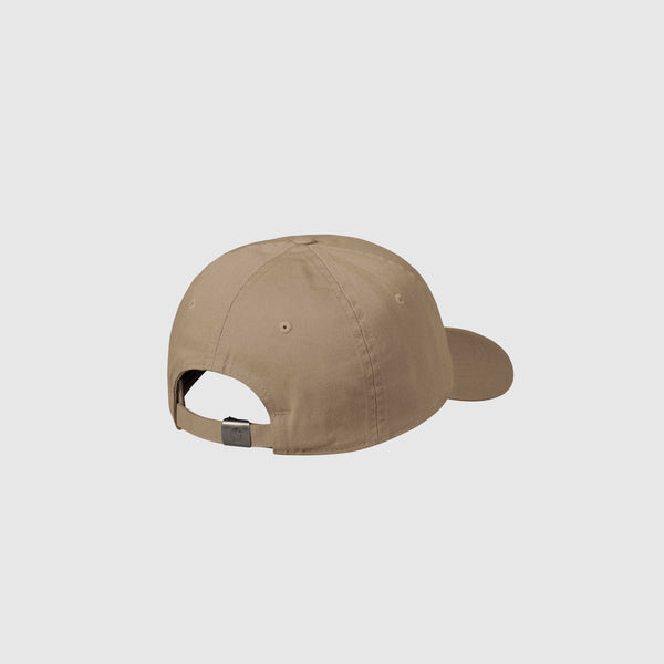 Carhartt WIP Madison Logo Cap - Leather / White - Back