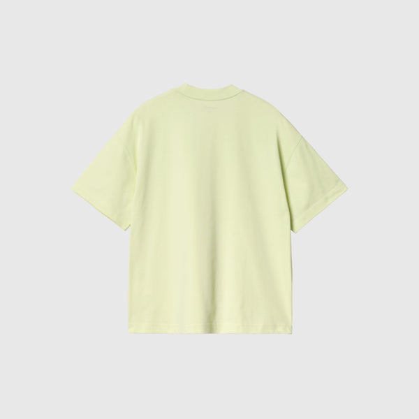 Carhartt WIP S/S Signature Script Tee - Air Green / White - Back