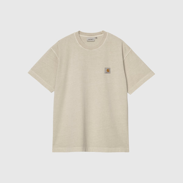 Carhartt WIP S/S Vista T Shirt - Fleur De Sel Garment Dyed - Front