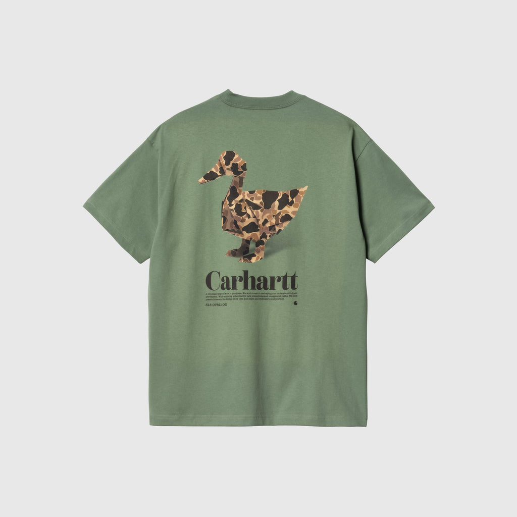 Carhartt WIP S/S Fold Duck Tee - Duck Green - Back