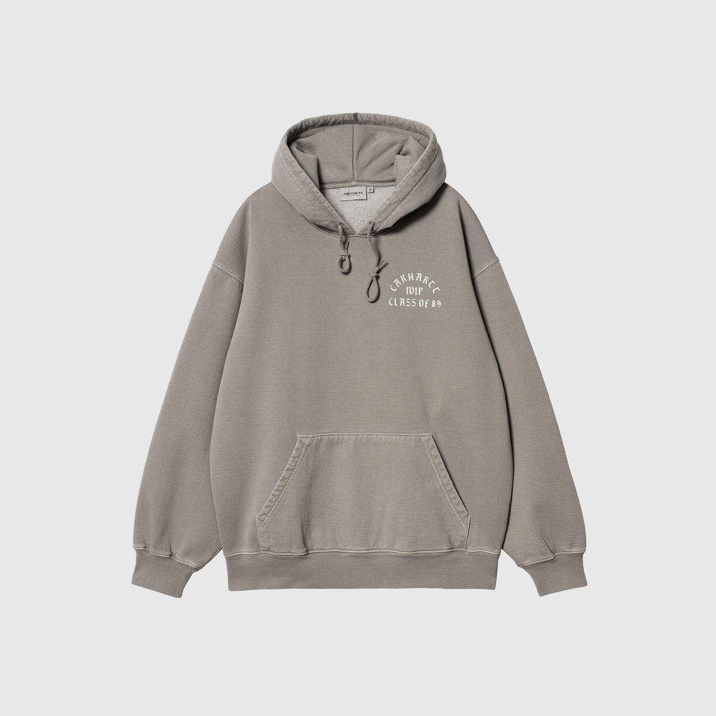 Carhartt WIP Hooded Class Of 89 Sweat - Marengo / White Garment Dyed - Front