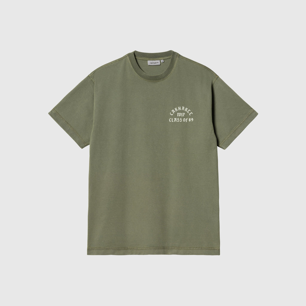 Carhartt WIP Class Of 89 Tee - Dundee / White Garment Dyed - Front