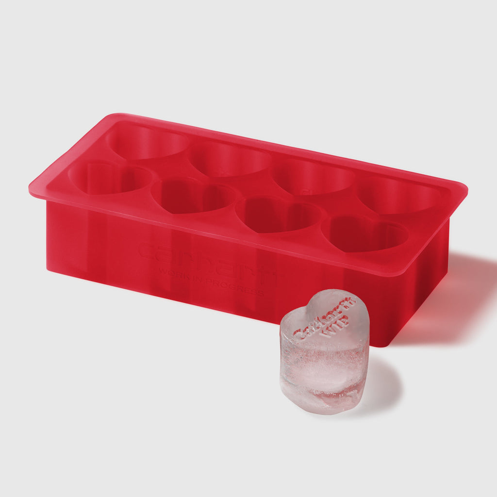 Carhartt WIP Heart Ice Cube Tray - Silicone Scarlet