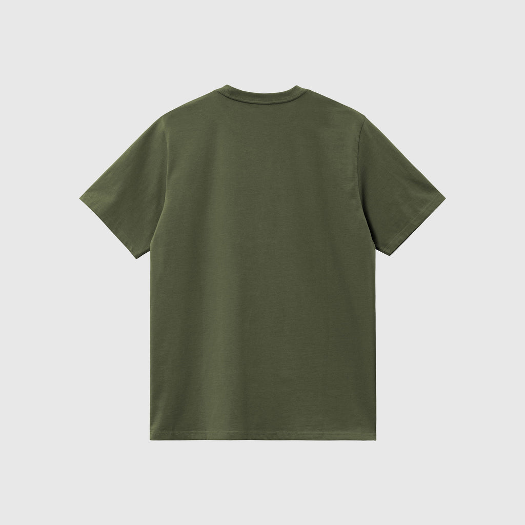 Carhartt WIP SS American Script Tee - Tarragon - Back