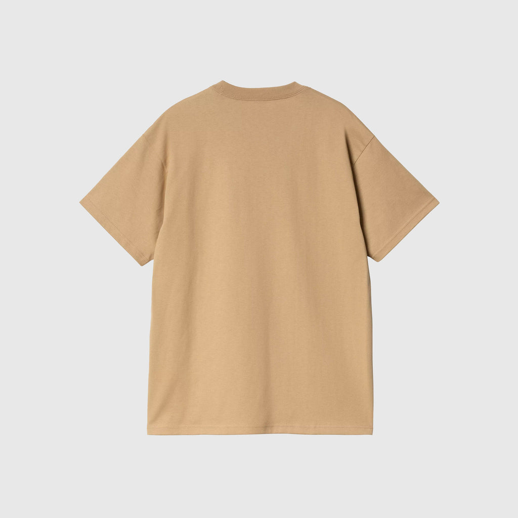 Carhartt WIP Fragments Pocket Tee - Dusty H Brown / Black - Back