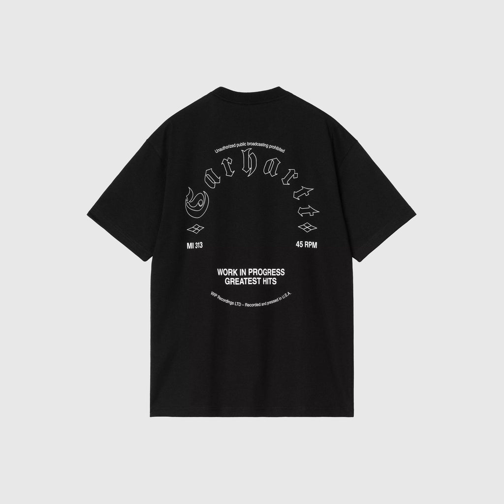 Carhartt WIP Greatest Hits Tee - Black / White - Back