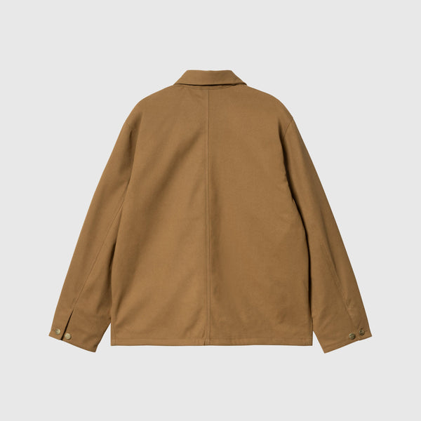 Carhartt WIP Artificial Suede Michigan Coat - Hamilton Brown - Back