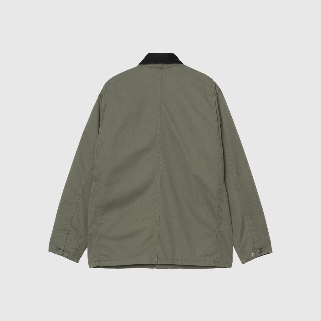 Carhartt WIP OG Chore Coat - Leaf / Black Rinsed - Back