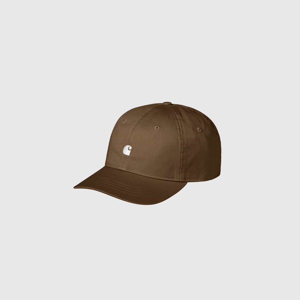 Carhartt WIP Madison Logo Cap - Lumber / White - Front