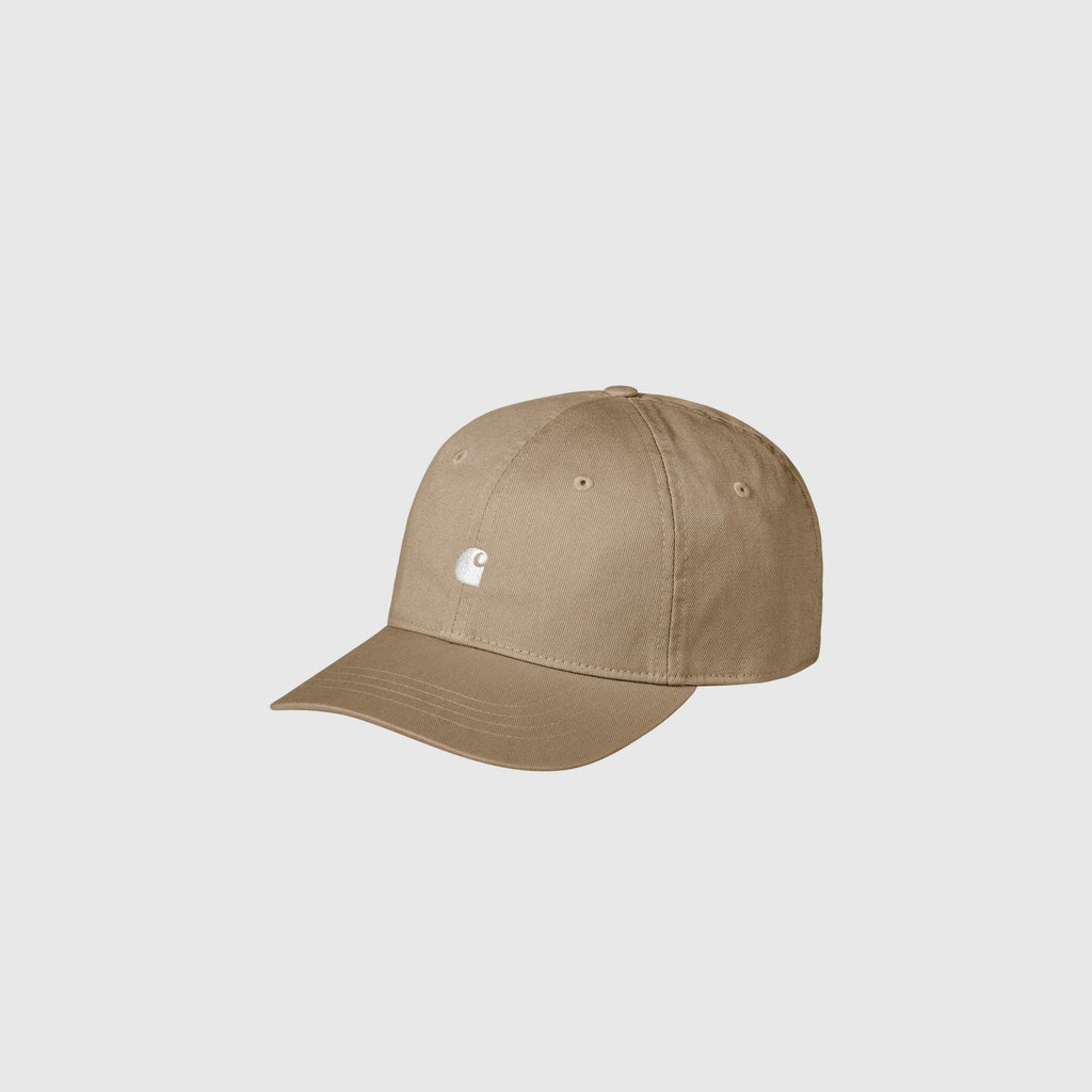 Carhartt WIP Madison Logo Cap - Sable / White - Front