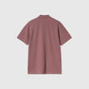 Carhartt WIP S/S Chase Pique Polo - Dusky Pink / Gold - Back