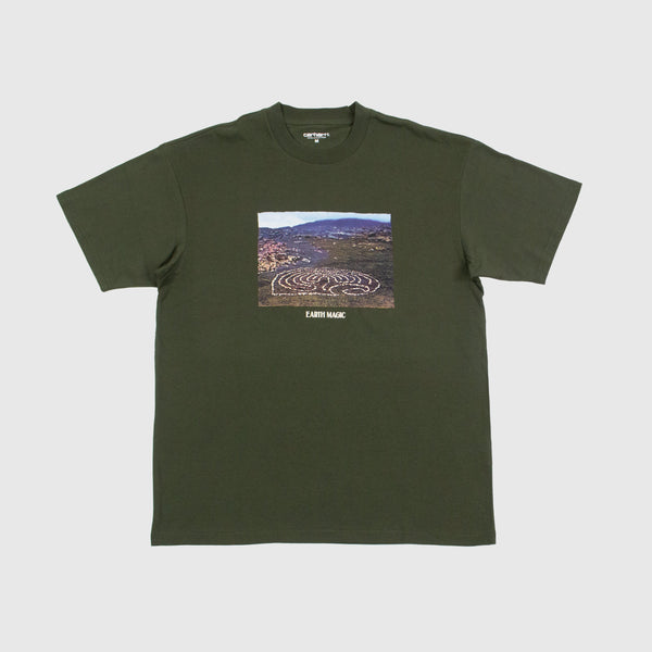 Carhartt WIP S/S Earth Magic Tee - Cypress - Front