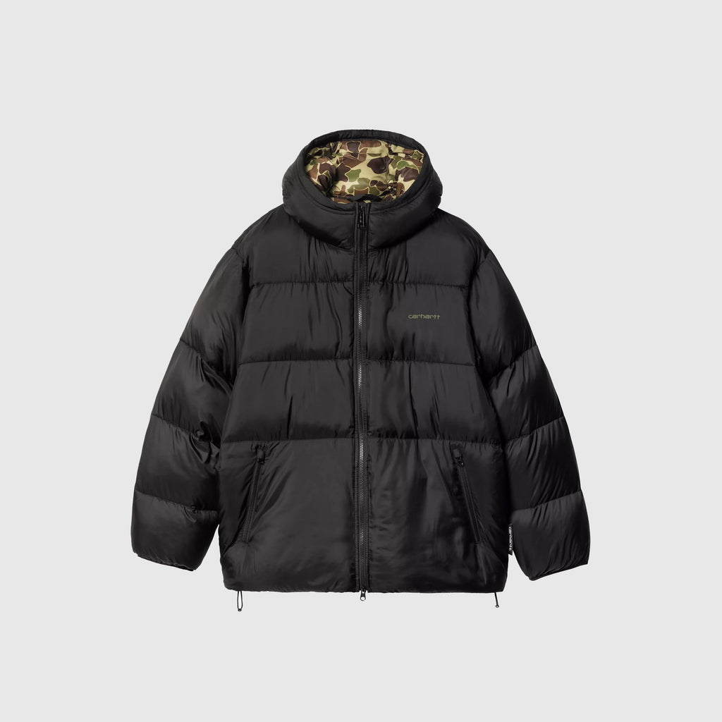 Carhartt WIP Toronto Jacket - Black / Camo Duck Green - Front