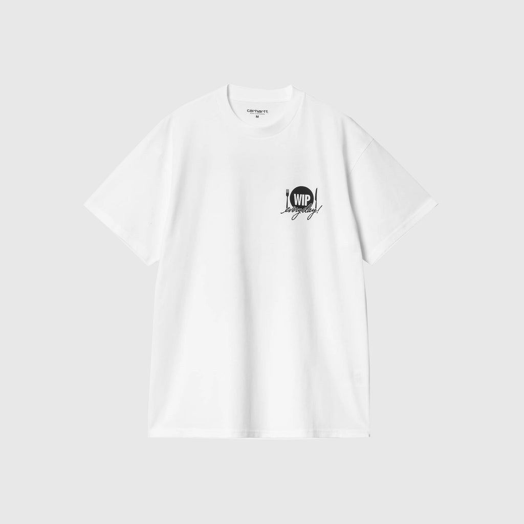 Carhartt WIP S/S Catalogue Tee - White / Black - Front
