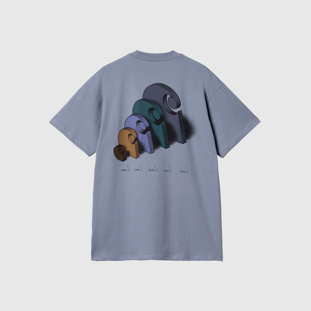 Carhartt WIP S/S Diagram C Tee - Bay Blue - Back