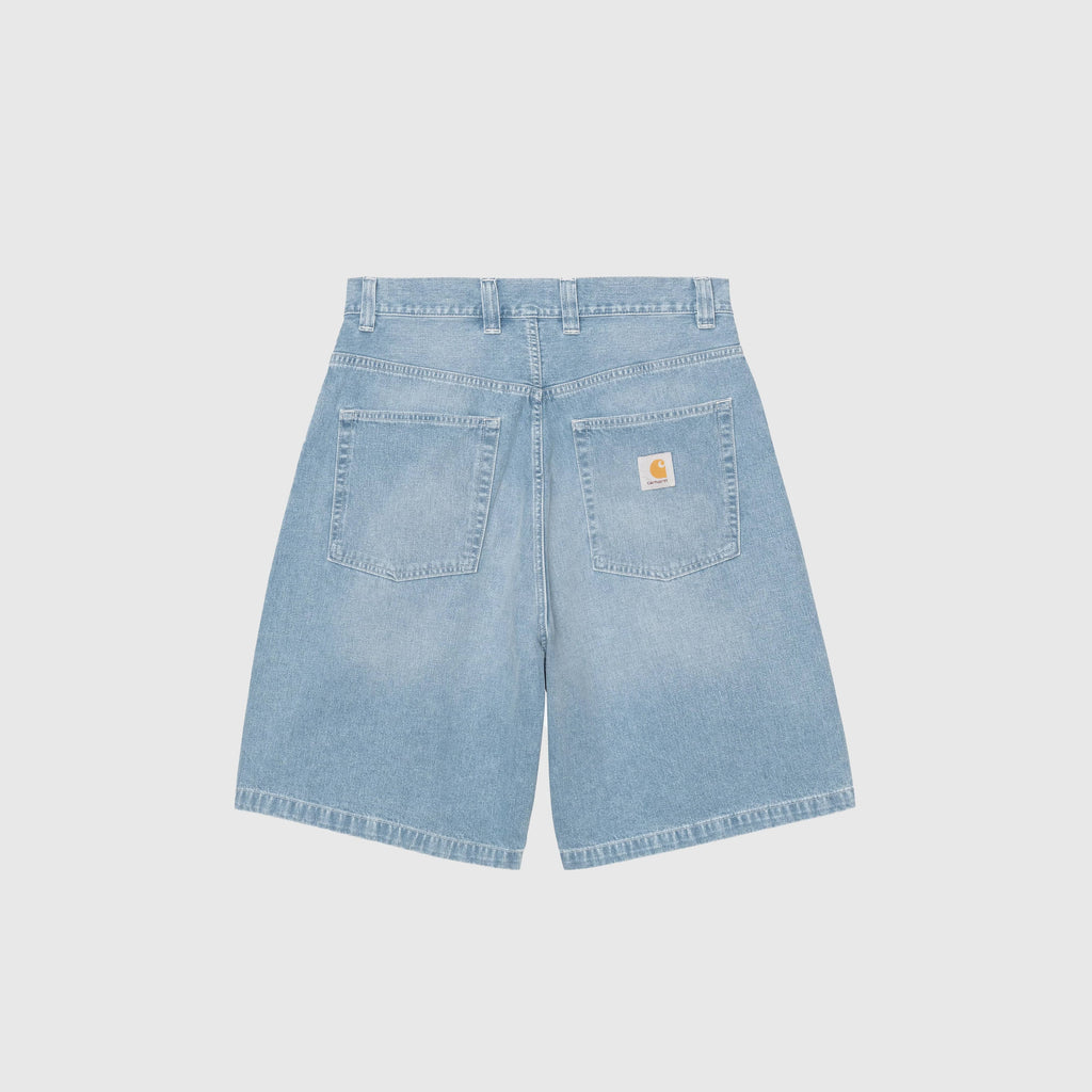Carhartt WIP Brandon Short - Blue Light / True Washed - Back