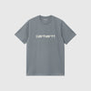 Carhartt WIP SS Script Tee - Dove Grey / Wax - Front