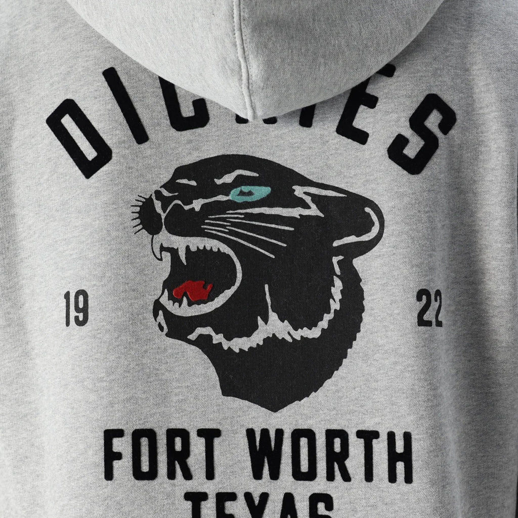 Dickies Panther Hoodie - Heather Grey - Back