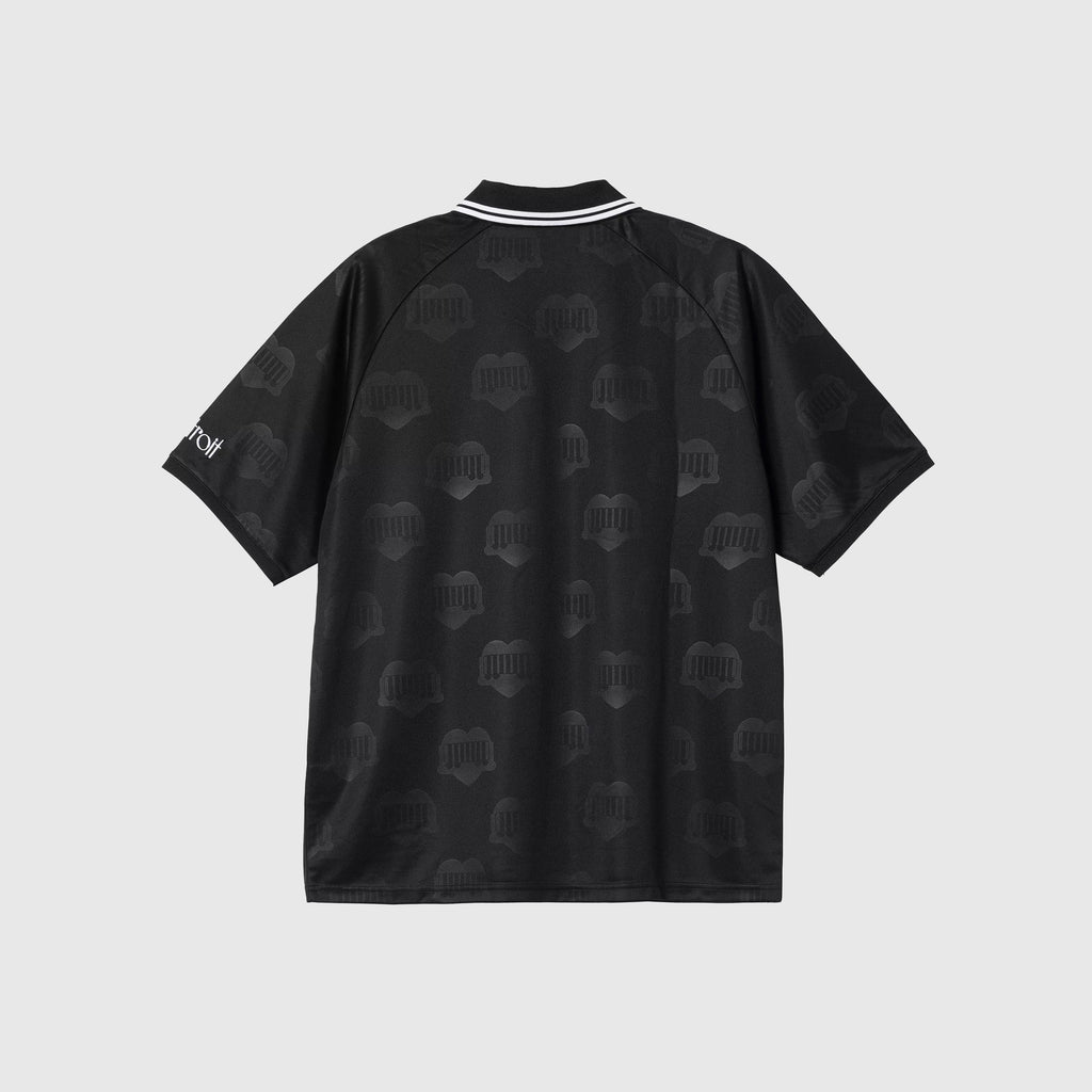 Carhartt WIP S/S Hartts Football T Shirt - Black - Back