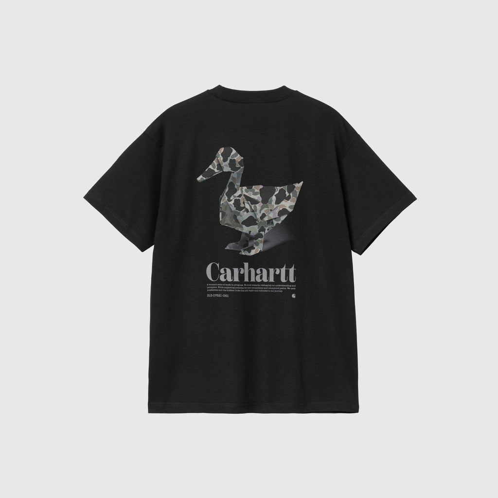 Carhartt WIP S/S Fold Duck Tee - Black - Back