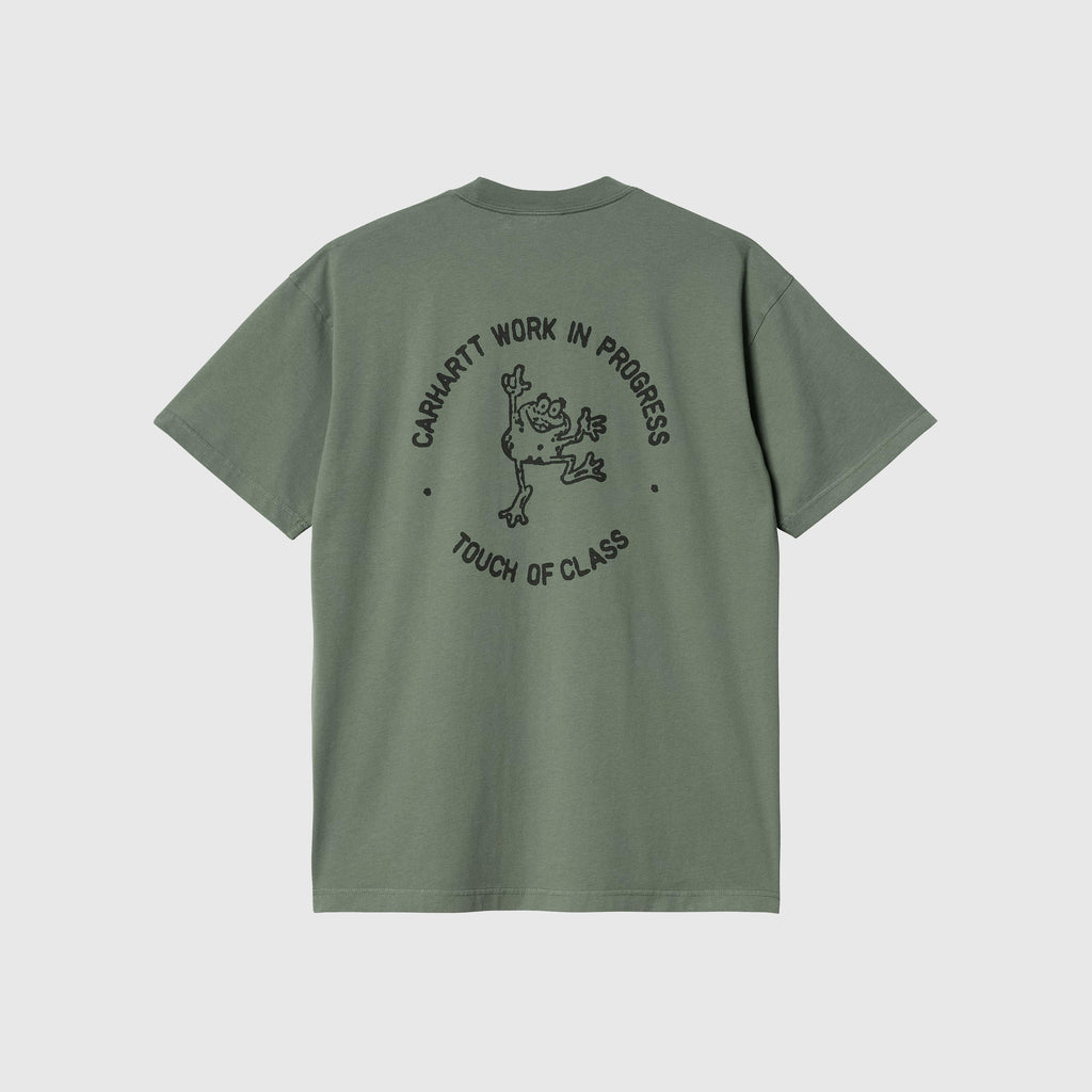 Carhartt WIP S/S Stamp Tee - Duck Green / Black - Back