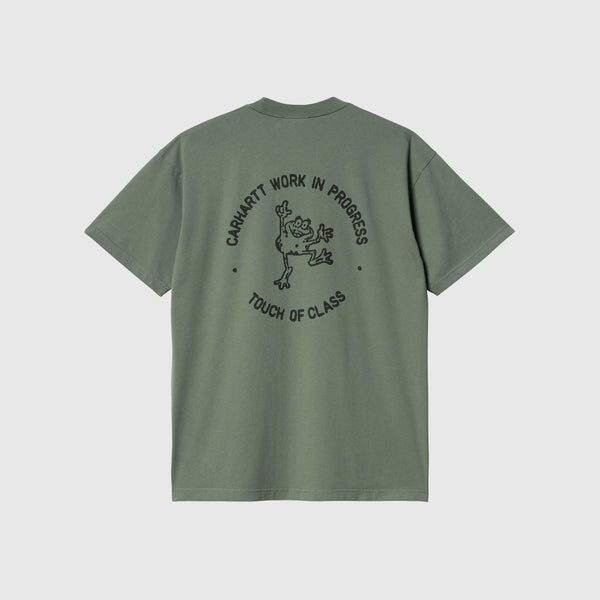 Carhartt WIP S/S Stamp Tee - Duck Green / Black - Back